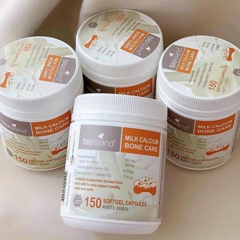 Bio Island Milk Calcium Bone Care 150 Viên Chính Hãng Úc | Canxi Sữa Tự Nhiên | Hỗ Trợ Duy Trì Xương & Răng Chắc Khỏe