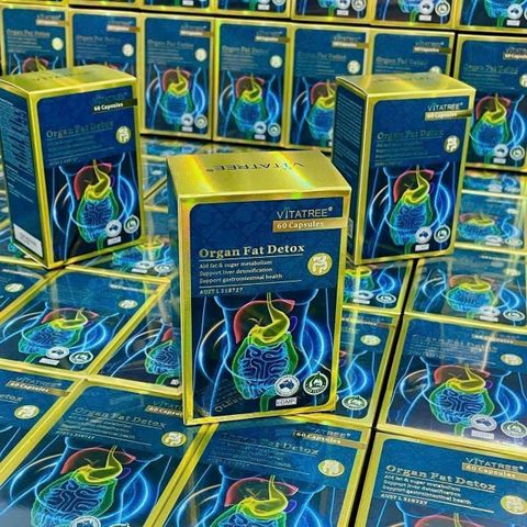 Vitatree Viên Thải Độc Mỡ Nội Tạng Organ Fat Detox 60 viên – hỗ trợ giảm mỡ