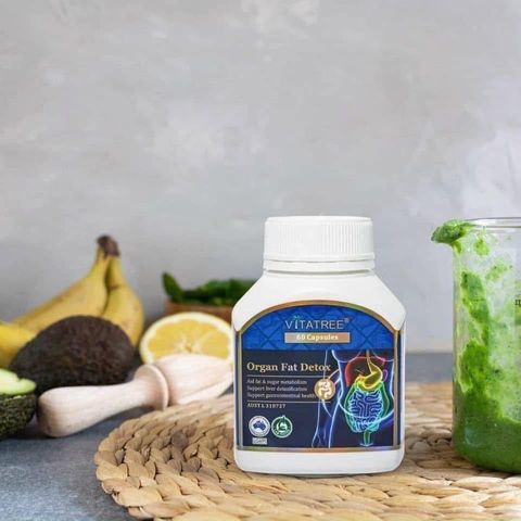 Vitatree Viên Thải Độc Mỡ Nội Tạng Organ Fat Detox 60 viên – hỗ trợ giảm mỡ