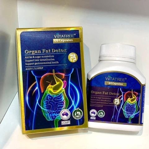 Vitatree Viên Thải Độc Mỡ Nội Tạng Organ Fat Detox 60 viên – hỗ trợ giảm mỡ