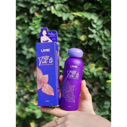 Dung Dịch Vệ Sinh Phụ Nữ Tía Tô UME Ngọc Trinh 150ml - Kháng Khuẩn, Khử Mùi, Dưỡng Ẩm, Làm Hồng Vùng Kín tự nhiên