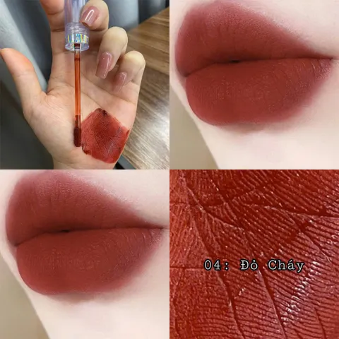 Son Kem Lì MELLY Đỏ Cháy - Siêu Bền, Dưỡng Môi Mềm Mịn, An Toàn Cho Mẹ Bầu, Không Chì, Công Nghệ Kháng Nước, Lâu Trôi