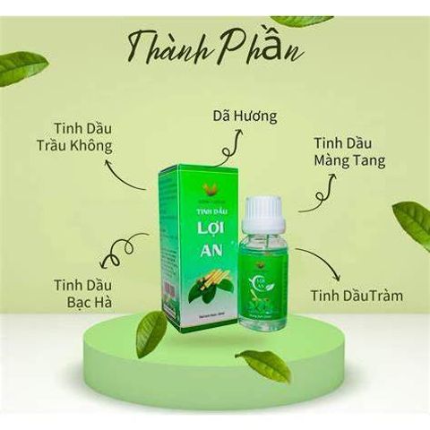 Tinh Dầu Lợi An - Giảm Ho, Sổ Mũi, Khò Khè Cho Trẻ Sơ Sinh - 100% Thảo Dược Thiên Nhiên Chính Hãng