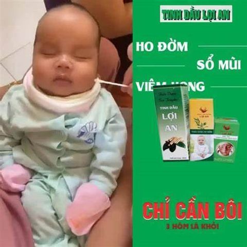 Tinh Dầu Lợi An - Giảm Ho, Sổ Mũi, Khò Khè Cho Trẻ Sơ Sinh - 100% Thảo Dược Thiên Nhiên Chính Hãng