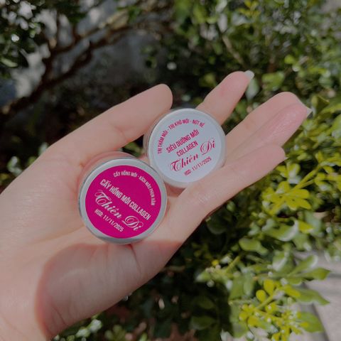 Combo Dưỡng Môi Collagen Thiên Di - Giảm Thâm, Cấy Hồng Tự Nhiên, Môi Mịn Màng Sau Phun Xăm, Dưỡng Hồng Môi Hiệu Quả