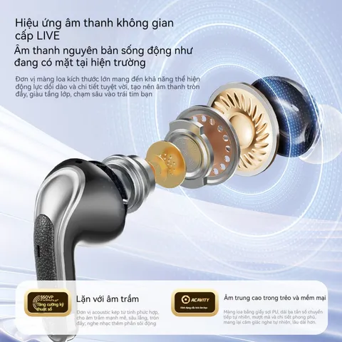 Tai nghe Bluetooth TWS không dây - Tai nghe thể thao di động với giảm tiếng ồn thông minh ENC, âm thanh HiFi, pin lớn 200mAh