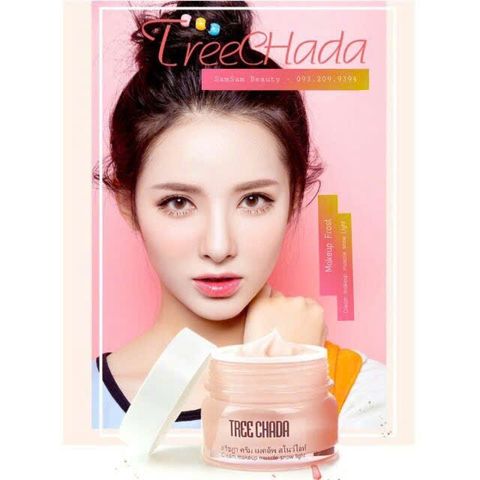 Kem Nền Tree Chada Thái Lan - Makeup Thần Thánh Dưỡng Da Cao Cấp, Chống Nắng SPF 50+ Cho Làn Da Mịn Màng, Sáng Hồng Tự Nhiên
