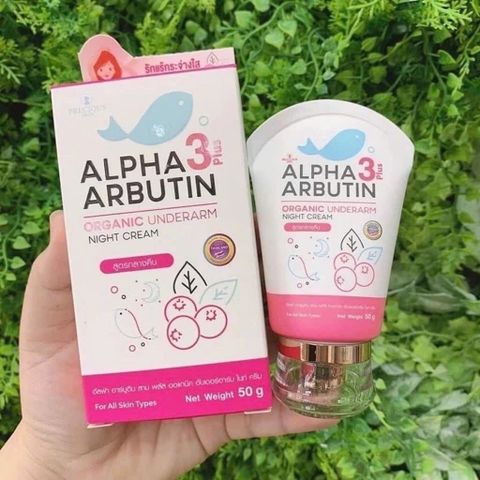 Kem Dưỡng Trắng Giảm Thâm Nách Precious Skin Alpha Arbutin 50g - Kem Dưỡng Da Organic Chính Hãng Thái Lan Giúp Làm Sáng Và Khử Mùi Hôi