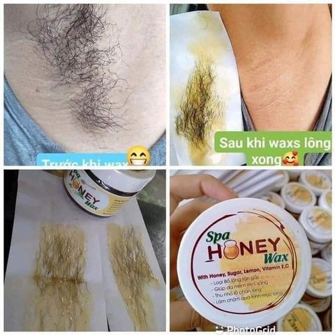 Combo Wax Lạnh Mật Ong Tẩy Lông An Toàn Không Đau Rát - Tặng 50 Giấy & 2 Que - Giải Pháp Triệt Lông Đơn Giản Tại Nhà