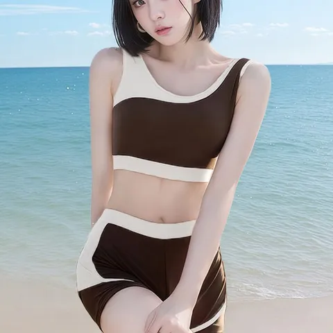 Bộ Đồ Bơi Ba Mảnh Nữ Thời Trang Thể Thao Quyến Rũ - Bikini Phong Cách Tươi Trẻ Thoải Mái Cho Mùa Hè