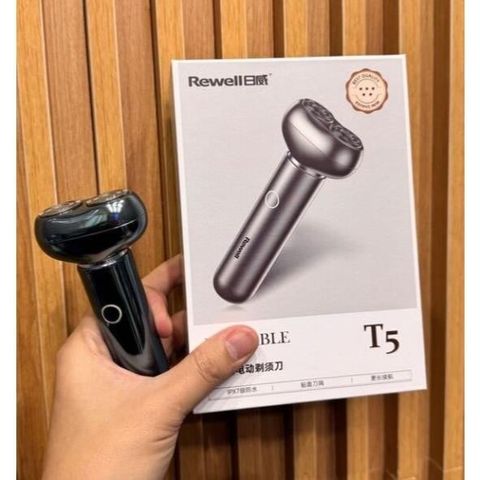 Máy cạo râu điện Rewell T5 - Lưỡi kép từ tính, chống nước IPX7, sạc nhanh Type-C, cạo khô ướt tiện lợi cho quý ông hiện đại