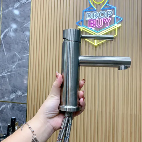 Vòi chậu rửa mặt inox SUPOR 210194-03-LS - Chống gỉ sét, không chứa chì, van đệm gốm sứ cao cấp, thiết bị vệ sinh an toàn và tiết kiệm nước