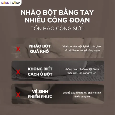 Máy trộn bột Bear 5L SM-5H50Z68 - Thiết bị trộn bột đa năng 200W, tô inox 304, phù hợp cho gia đình và làm bánh.