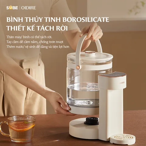 Bình thủy điện Oidire ODI01A 2.5L - Đun Nóng, Khử Clo, Pha Cà Phê, Giữ Ấm - Thiết Bị Gia Dụng Thông Minh Cho Mẹ