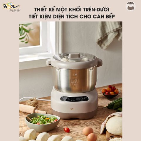 Máy trộn bột Bear DM-B70V1 7L - Thiết bị làm bánh đa năng với chức năng trộn và ủ bột hoàn hảo, dễ dàng tạo bánh ngon tại nhà.