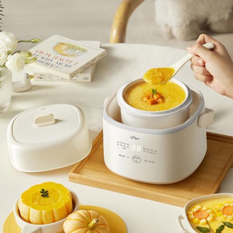 Nồi nấu chậm 1L Bear SC-4H10E - Thiết bị nấu ăn an toàn, tiết kiệm thời gian cho gia đình, dùng cho 1-3 người