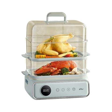 Nồi Hấp Điện Đa Năng Bear DZG-P20W7 - 4 Tầng, Dung Tích 21.5L, Chức Năng Hấp Bánh Bao, Hải Sản, Giữ Ấm, Bảo Hành 18 Tháng