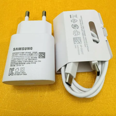 Bộ Sạc Nhanh 25W TypeC Cho Samsung, Oppo, Redmi - Củ Sạc và Dây 1m Hàng Nhái Chất Lượng Cao, Bảo Hành 6 Tháng