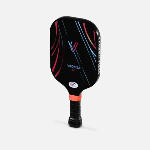 Bộ 2 Vợt Pickle Ball VKOKSA C-2 - Chính Hãng Mỹ, Kèm 4 Bóng & Túi Đựng, USA Pickleball Approved, Chất Liệu Carbon T300, Fiberglass