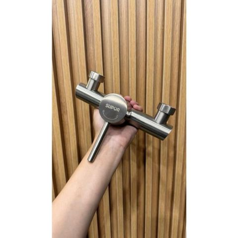 Bộ Vòi Sen Tắm Supor 252903-02-LS - Inox 304 Cao Cấp, Điều Chỉnh Nhiệt Độ, Công Nghệ Chống Bám Cặn, Phụ Kiện Lắp Đặt Đầy Đủ