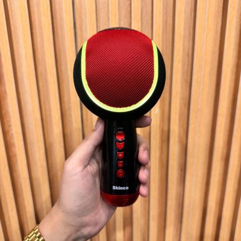 Micro Karaoke Bluetooth Shinco D32 - Micro Kiêm Loa, Hiệu Ứng LED RGB, Kết Nối Nhanh, Âm Thanh Chất Lượng Cao, Quà Tặng Tuyệt Vời