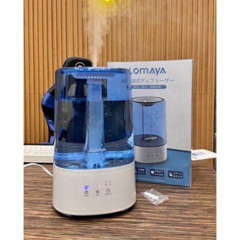 Máy Phun Sương Tạo Ẩm Lomaya Nhật Bản 3.5L - Thiết Bị Độ Ẩm Thông Minh, Yên Tĩnh, Tích Hợp Khay Tinh Dầu, Hoàn Hảo Cho Mùa Khô