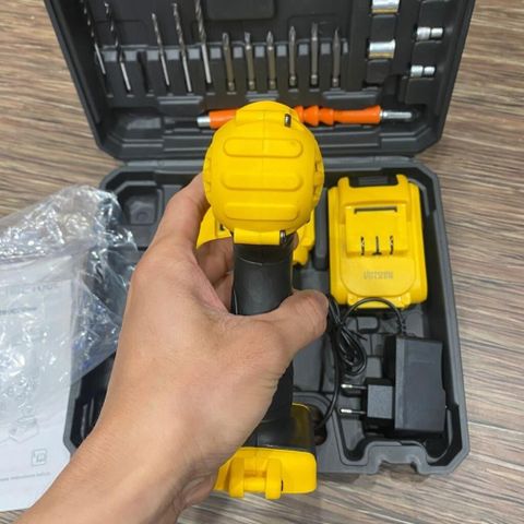 Máy Khoan & Vặn Vít Không Dây DUNLANDI 24V 5Ah - Bộ 24 Miếng, Đèn LED, Sạc Nhanh 30 Phút, Chức Năng Tự Động, Thiết Kế Công Thái Học