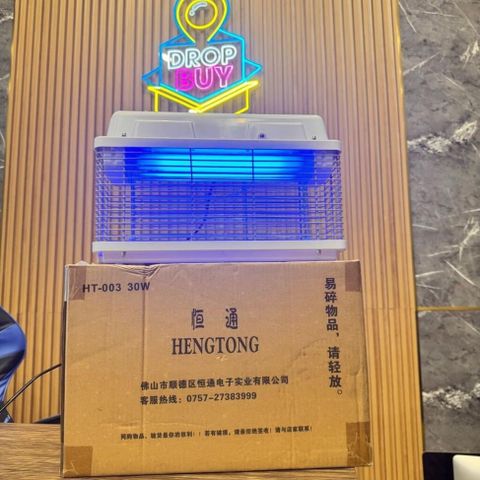 Đèn bắt muỗi HENGTONG HT-003 30W - Thiết bị diệt muỗi an toàn hiệu quả cho gia đình, diện tích 80m², ánh sáng UV hấp dẫn, dễ sử dụng