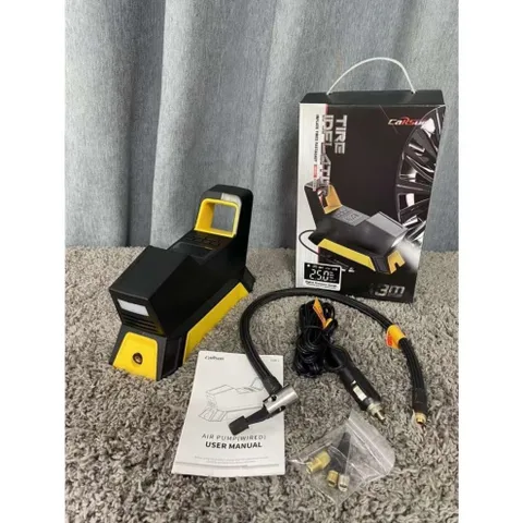 Máy Bơm Lốp Xe Hơi CARSUN 150PSI - Bơm Điện Ô Tô 100W Có Đèn LED, Tự Động Tắt, Cáp 3m - Thiết Bị Đa Năng Dành Cho Mọi Chuyến Đi