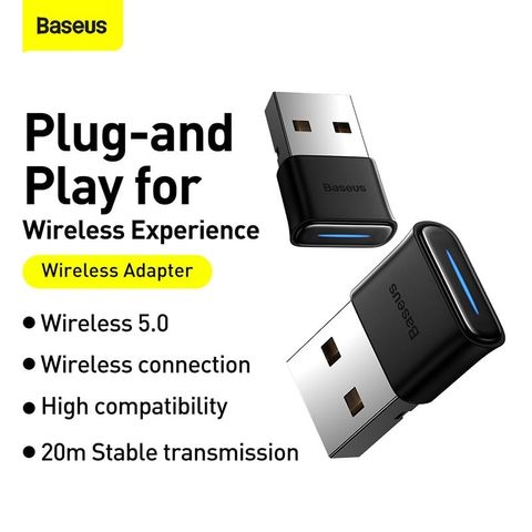 USB Bluetooth Receiver Baseus BA04 - Kết Nối Không Dây Tốc Độ Cao CSR 5.0, Khoảng Cách 20m, Tương Thích Nhiều Thiết Bị