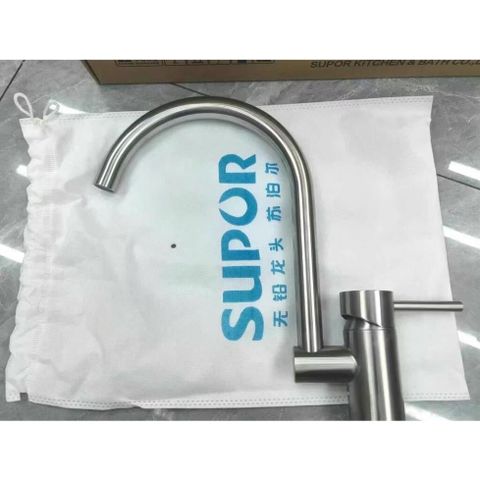 Vòi Rửa Bát Xoay 360 Độ SUPOR 250607-02 Inox 304 Có Nóng Lạnh - Thiết Kế Thông Minh, Bền Bỉ, An Toàn Cho Sức Khỏe