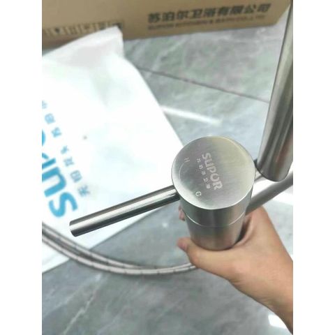 Vòi Rửa Bát Xoay 360 Độ SUPOR 250607-02 Inox 304 Có Nóng Lạnh - Thiết Kế Thông Minh, Bền Bỉ, An Toàn Cho Sức Khỏe