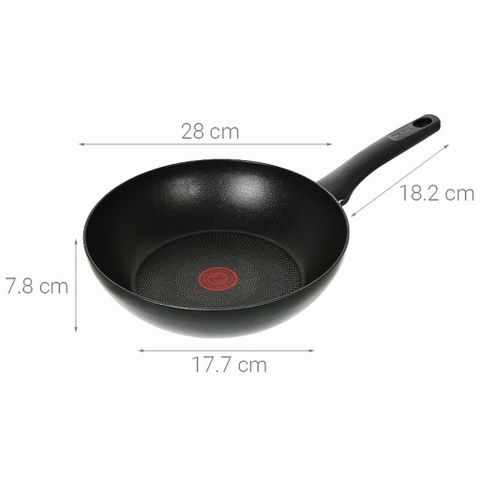 Chảo Sâu Lòng Tefal Ultimate G2681972 28cm - Chống Dính Titanium Anti-Scratch, Dùng Bếp Từ, Made in France, Bền Bỉ, Dễ Vệ Sinh