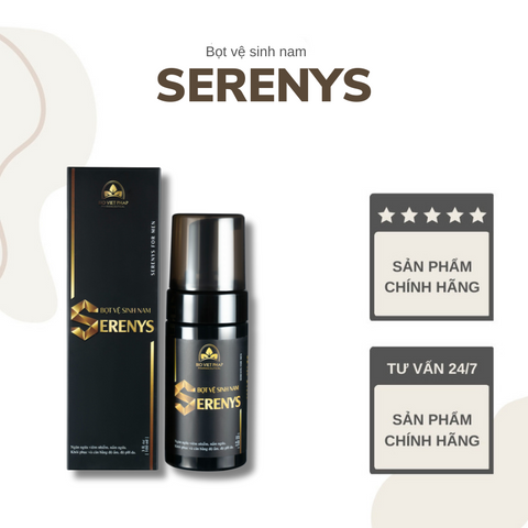 Bọt Vệ Sinh Nam Serenys 100ml - Khử Mùi, Làm Sạch Dịu Nhẹ, Hương Thơm Dễ Chịu, Dành Cho Nam Giới, Sản Phẩm Chăm Sóc Bản Thân Tại Việt Nam