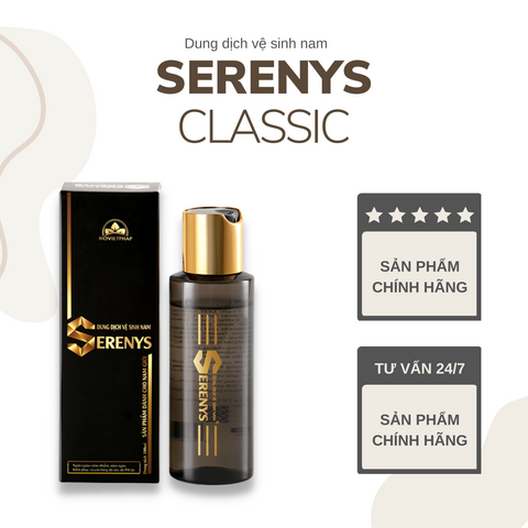 Bộ 5 Dung dịch vệ sinh Serenys Classic 100ml - Sạch thoáng hằng ngày cho phụ nữ - Giúp duy trì độ pH và ngăn ngừa vi khuẩn