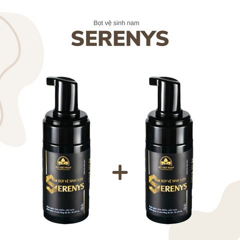 Combo 2 Dung Dịch Vệ Sinh Nam Serenys Dạng Bọt - Sạch Thoáng, Hương Nam Tính, Chăm Sóc Sức Khỏe Cá Nhân