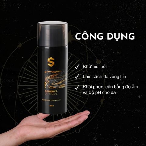 Bộ 5 Dung Dịch Vệ Sinh Nam Serenys Optimus 120ml - Khử Mùi & Cân Bằng Độ Ẩm Cho Da Nhạy Cảm