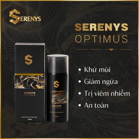 Bộ 5 Dung Dịch Vệ Sinh Nam Serenys Optimus 120ml - Khử Mùi & Cân Bằng Độ Ẩm Cho Da Nhạy Cảm