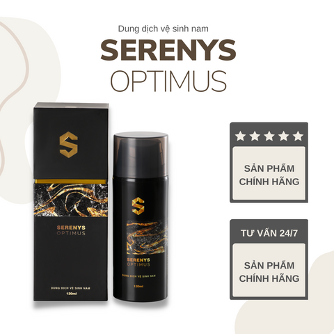 Bộ 2 Dung dịch vệ sinh nam Serenys Optimus 120ml - Sạch sẽ, thoáng mát, hương thơm nhẹ nhàng, giúp tự tin suốt cả ngày.
