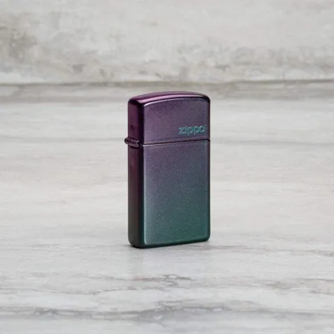 Bật Lửa Zippo Slim® Iridescent – Bật Lửa Logo Zippo Màu Ánh Cầu Vồng, Hàng Chính Hãng USA, Quà Tặng Độc Đáo