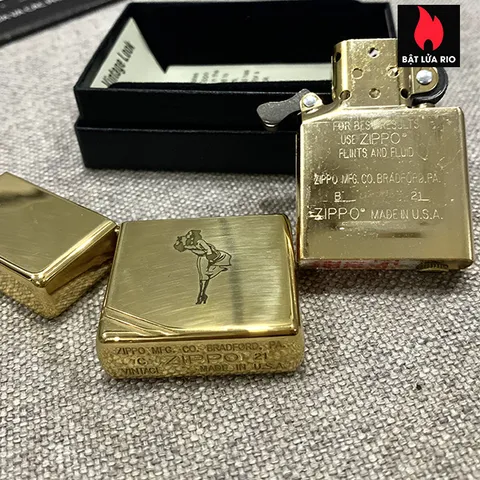 Zippo 270 Khắc Windy Girl - Bật Lửa Khắc Laser, Quà Tặng Phong Cách Thời Trang Cho Người Yêu Thích Nghệ Thuật
