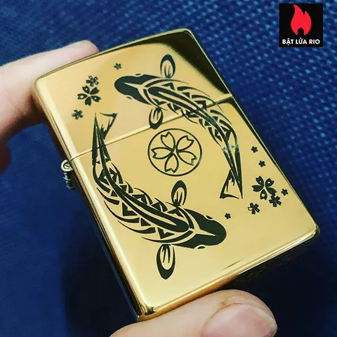 Zippo 254B Cá Chép 29 - Khắc Laser Độc Đáo Cho Bật Lửa, Trang Trí Thú Chơi và Quà Tặng Ý Nghĩa