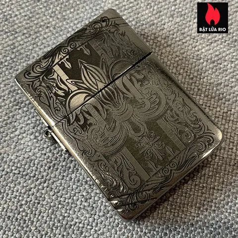 Zippo 1935 Khắc Hoa Văn 28 - Bật Lửa Zippo Khắc Laser Sâu Sang Trọng, Quà Tặng Thú Vị cho Người Yêu Thích Zippo
