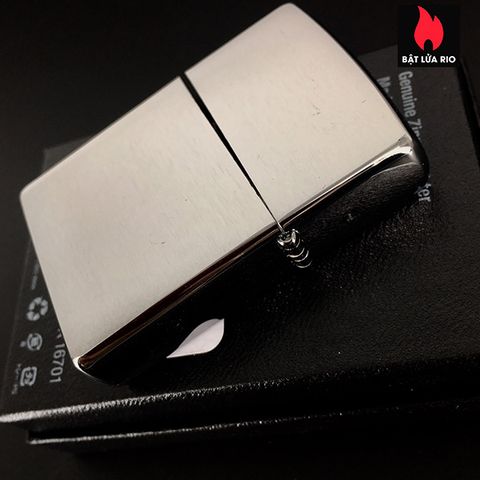 Vỏ Zippo Brushed Chrome Chính Hãng Nguyên Zin 100% KHÔNG KÈM RUỘT - Sản Phẩm Thay Thế Cho Bật Lửa Zippo Cũ Hư Hỏng