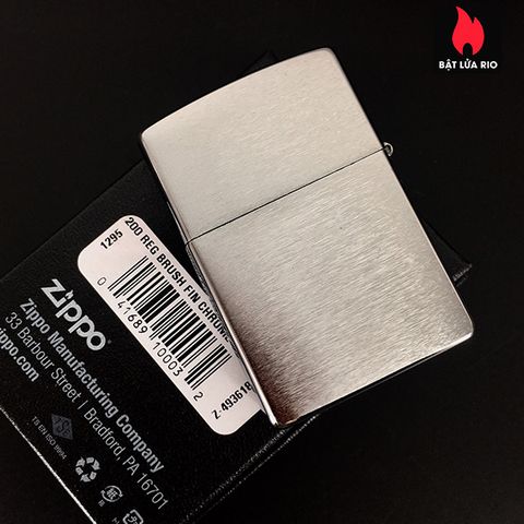 Vỏ Zippo Brushed Chrome Chính Hãng Nguyên Zin 100% KHÔNG KÈM RUỘT - Sản Phẩm Thay Thế Cho Bật Lửa Zippo Cũ Hư Hỏng