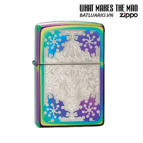 Bật Lửa Zippo 28468 - Thiết Kế Khắc Spectrum Filigre Độc Đáo - Quà Tặng Thời Trang cho Người Sưu Tầm