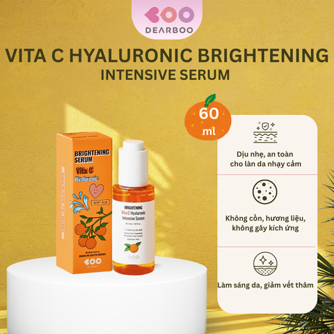 Tinh Chất Dưỡng Sáng Da Dearboo BRIGHTENING VITA C Hyaluronic Serum 60ml - Làm Sáng, Cấp Ẩm, Ngăn Ngừa Lão Hóa Da