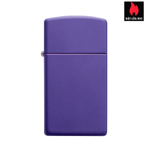 Bật Lửa Zippo Slim® Màu Tím Matte 1637 - Thiết Kế Nhỏ Gọn, Kháng Gió, Hàng Nhập Khẩu Mỹ, Bảo Hành Trọn Đời