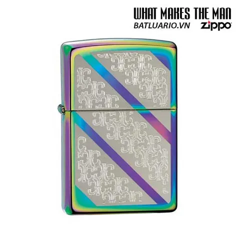 Bật Lửa Zippo 24853 - Bật Lửa Diagonal Filigree Spectrum, Thiết Kế Sang Trọng, Quà Tặng Phong Cách Chất Lượng cao