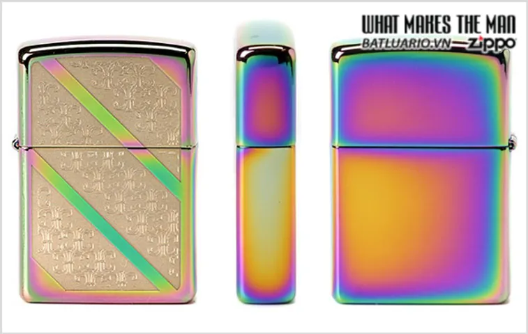 Bật Lửa Zippo 24853 - Bật Lửa Diagonal Filigree Spectrum, Thiết Kế Sang Trọng, Quà Tặng Phong Cách Chất Lượng cao